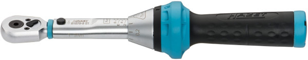 Clé dynamométrique Hazet, Nm min-max : 1 - 9 Nm, tolérance : 4 %, six pans creux 6,3 (1/4 pouce), 5107B-3CT