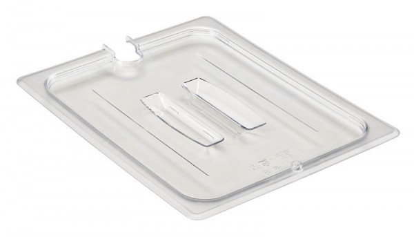 Couvercle de récipient GN Cambro Camwear® GN1/2 avec encoche et poignée, lot de 6, 20CWCHN135