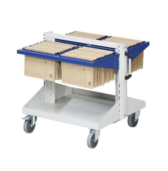 Dossier de suspension de voiture ANKE de base; 800 x 720 x 750 mm; RAL 7035/5010; avec 2 x dossiers suspendus (1 x par page), 962.001