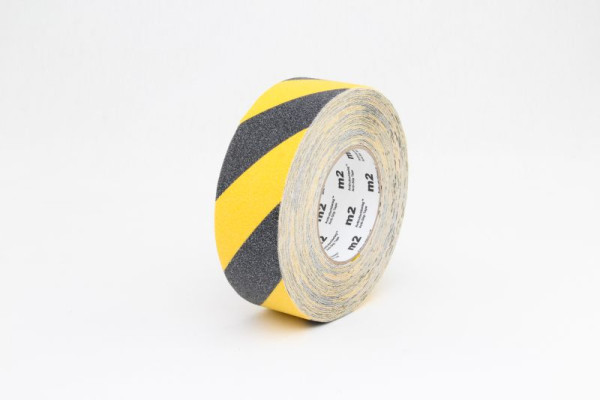 m2 revêtement antidérapant marquage d'avertissement noir/jaune rouleau 50mmx18,3m, M1WR050183