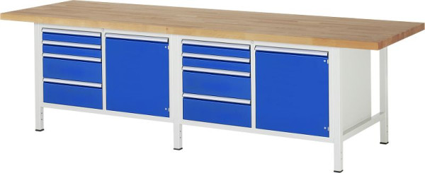 Etabli RAU série 8000 - modèle 8470, L3000 x P900 x H840-1040 mm, 13-8470A2-309B4H.11