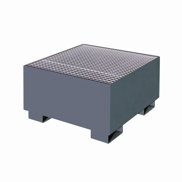 Lèchefrite industrielle Eichinger à parois droites, avec grille 1 x baril, gris anthracite, 30120500000096