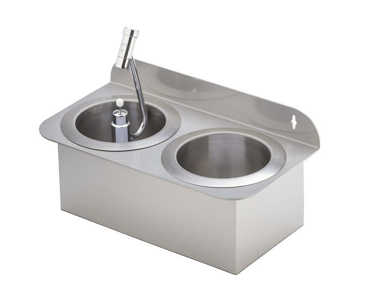 Lölsberg i.ScoopShower Unlimited Silver WATERSTOP XL Colonne de douche portionneuse ronde extra large (version supplémentaire), avec bac d'égouttement Portioner, 925 124
