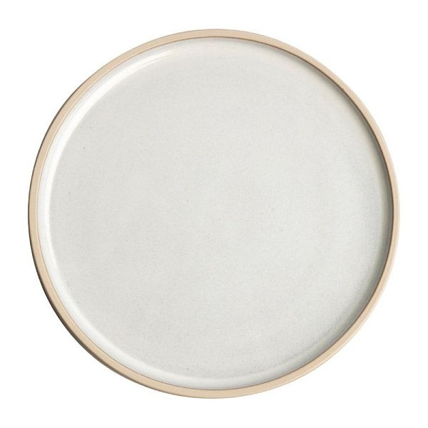OLYMPIA assiette plate ronde en toile blanche 18cm, UV: 6 pièces, FA328