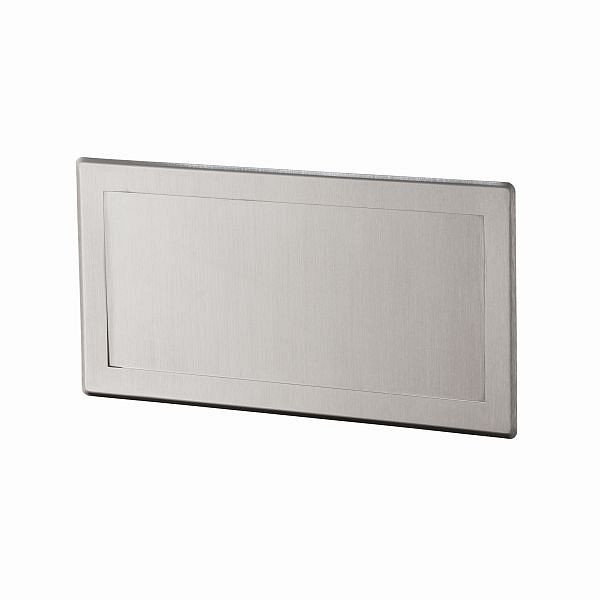 Clapet de décharge Air Wolf, série Sigma, H x L x P : 150 x 300 x 32 mm, acier inoxydable brossé, 20-010