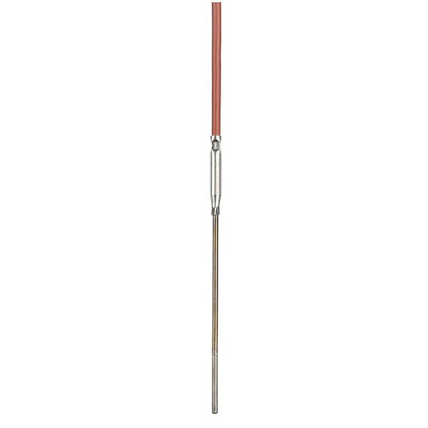 Thermomètre à résistance de gaine JUMO, silicone 2.5m, 1xPt100 zl, 3x300mm, -50 à + 600°C, 00055763