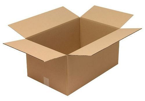 Boîte pliante en carton ondulé TransPak 1 paroi, dimensions intérieures 590 x 390 x 290 mm, qualité 1,30C, paquet de 25, 299304