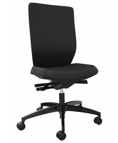 DENIOS Stilo ES chaise de bureau opérateur, technologie Syncro 3D balance, noir, 292421