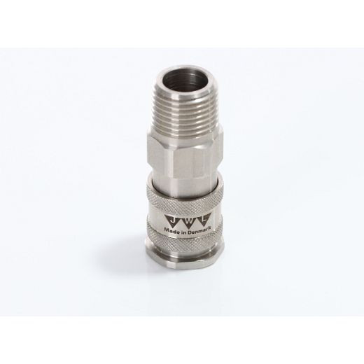 Raccord JWL en acier inoxydable 316 JWL série 540, DN 7, 8, AG 1/2' BSP (alimentaire), 41605