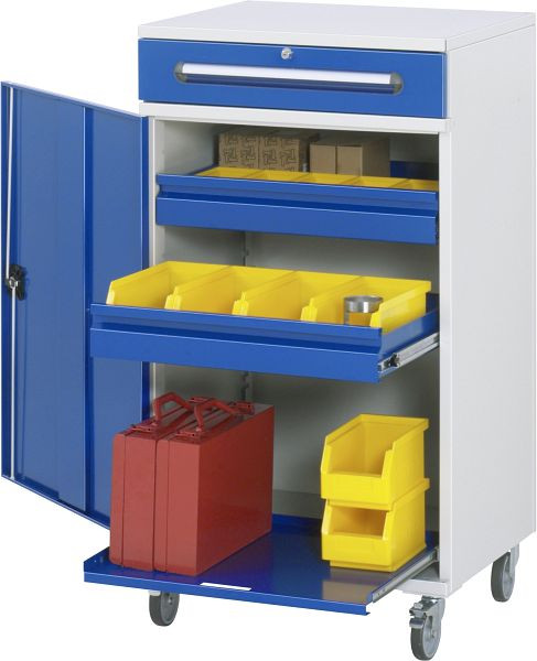 Bureau debout avec armoire latérale RAU - modèle 32, L650 x P520 x H1185 mm, 07-650-M32F.11