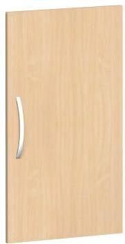 porte battante geramöbel pour largeur d'armoire 400 mm, utilisable à gauche ou à droite, avec amortisseur de porte, non verrouillable, 2 hauteurs de dossier, hêtre, S-342700-B