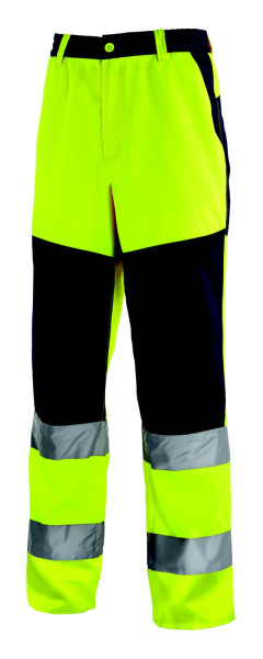 Pantalon haute visibilité teXXor ROCHESTER, taille : 64, couleur : jaune vif/marine, lot de 10, 4356-64