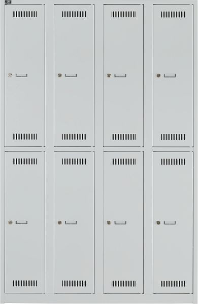 Bisley LIGHT armoire polyvalente LIGHT armoire LIGHT, 4 compartiments 300 avec 2 compartiments, couleur gris clair, GL12Q2245
