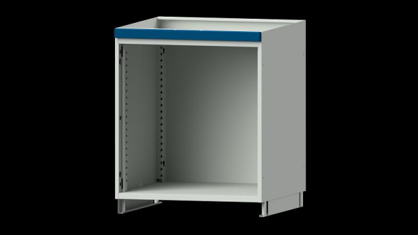 Système d'armoires modulaires pour armoires supérieures ANKE, modèle 300, 715 x 720 x 800 mm, RAL 7035/5010, boîtier vide ouvert, 631.090