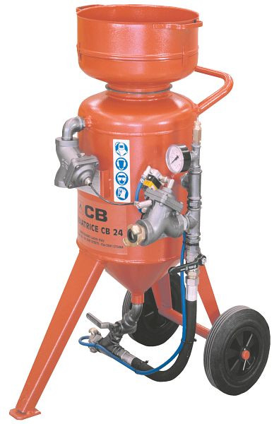 Appareil de sablage ELMAG modèle CB 24-F-V2, avec tuyau 16x30mm / 10m, M01 & télécommande start-stop (télécommande), 22302