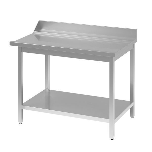 Table d'égouttage Vaiotec TOPLINE 700, avec dosseret, côté montage à droite L : 1800 mm, 11550