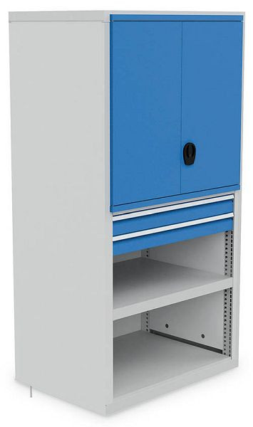 Bedrunka+Hirth Module 7, 1000 2x cadre de support, 1x paroi arrière, 2x paroi d'extrémité latérale, 4x étagère pleine, 1049 x 733 x 2030 mm, SRK07