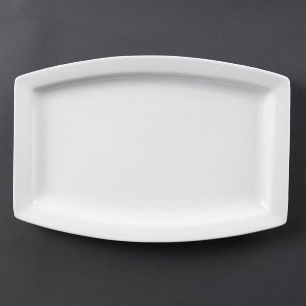 OLYMPIA Assiettes rectangulaires Whiteware 32 x 21cm, UV: 6 pièces, C361