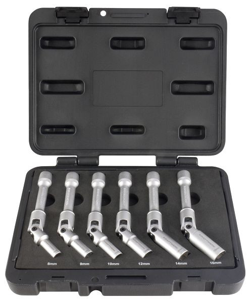 Jeu de clés à bougies de préchauffage Kraftwerk, 3/8 ", long, 6 pièces, 30680
