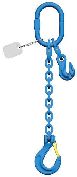 Chaîne d'élingue Pewag avec option de raccourcissement et crochet de charge d'attelage WINPRO 10 I AWP-KHSWP-PWP 2000 CONNEX, 4013373