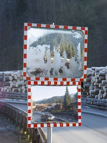 Miroir de circulation Moravia ICE-FREE, acier inoxydable, sans brouillard ni glace, 600 x 800 mm, 311132