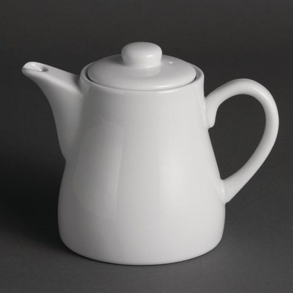 Théières en porcelaine blanche OLYMPIA 48,3cl, UE : 4 pièces, U822