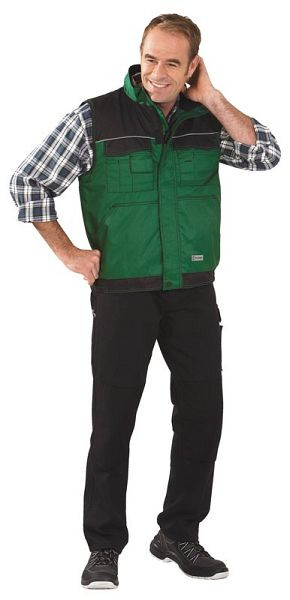 Planam Outdoor Gilet anti-poussière, vert fougère/noir, taille L, 3316052