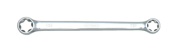 KS Tools Clé à double anneau CHROMEplus Torx E, E10xE12, 518.0862