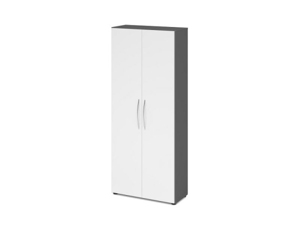 Armoire Hammerbacher 5OH 34, profondeur 6 cm BM graphite/blanc, V4100/G/W/BM