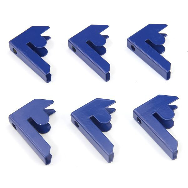 Connecteurs enfichables Monster Racking T-Rax, bleus, paquet de 6, 10488
