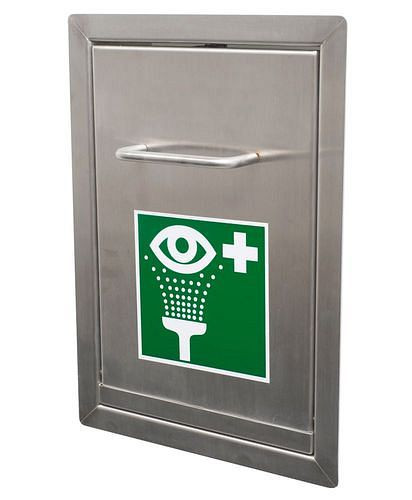 Douchette oculaire B-SAFETY dans un boîtier en acier inoxydable, montage mural, encastré, BR 270095, DVGW, 305256