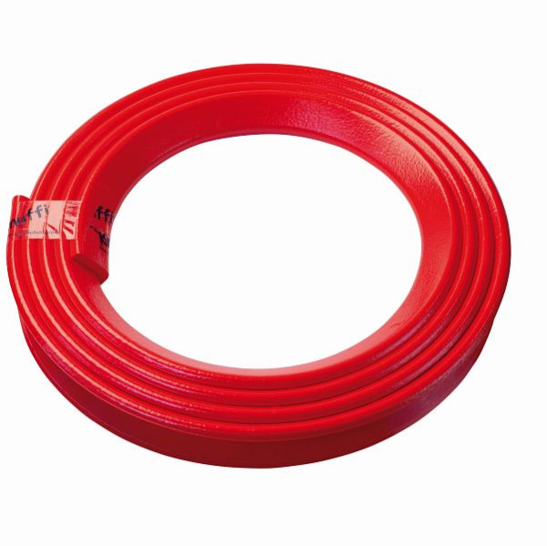Protection d'angle Knuffi, profil d'avertissement et de protection type H, rouge, 5 mètres, PH-900314