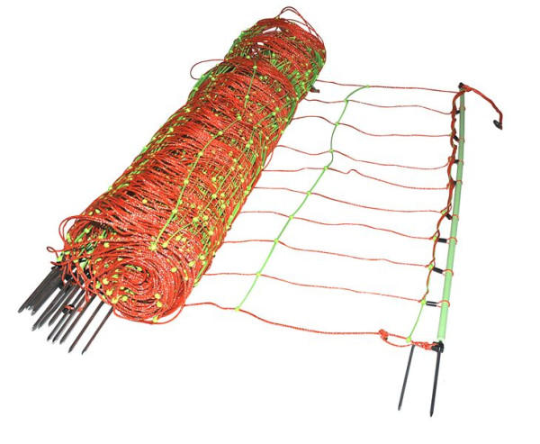 Filet combiné Gallagher EuroNetz, double piquet de terre, orange 105/2W14/G-50m, 075539