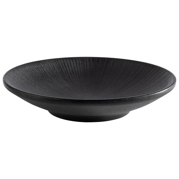 Assiette APS -NERO-, Ø 15 x 3 cm, mélamine, noir, 85073