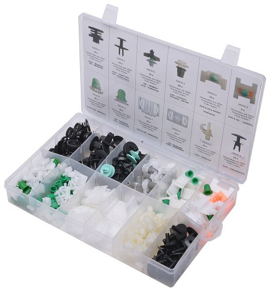 Assortiment de clips de fixation SW-Stahl, Audi, 160 pièces, S8030