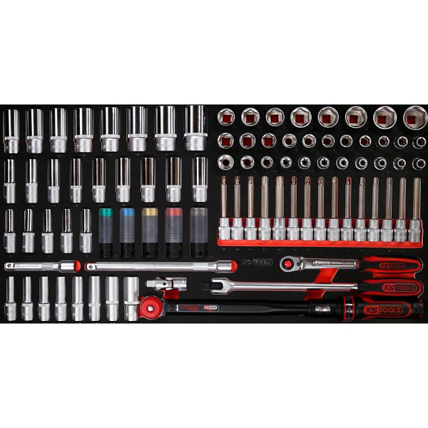 KS Tools PERFORMANCEplus jeu d'outils 86 pièces clé à douille 1/2', 813.0086