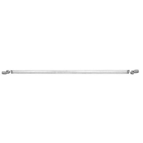 Garde-corps système Moravia, tube transversal galvanisé à chaud, complet avec pinces, Ø: 48 mm, L 1000 mm, 311007