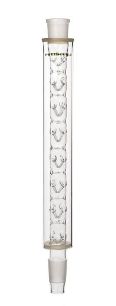 Rettberg Vigreux - Colonne, noyau NS 14,5/23, manchon NS 14,5/23, avec enveloppe en verre emmanchée, hauteur de remplissage 300 mm, verre borosilicaté 3,3, 134066315