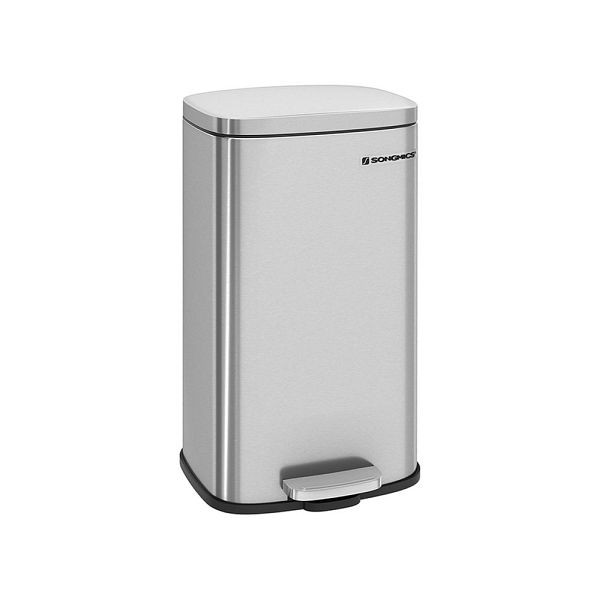 SONGMICS poubelle 30 L inox, LTB03NL