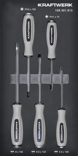 Tournevis à percussion Kraftwerk BASIC LINE EVA 5 pcs. Insert 20x40, 105.301.013