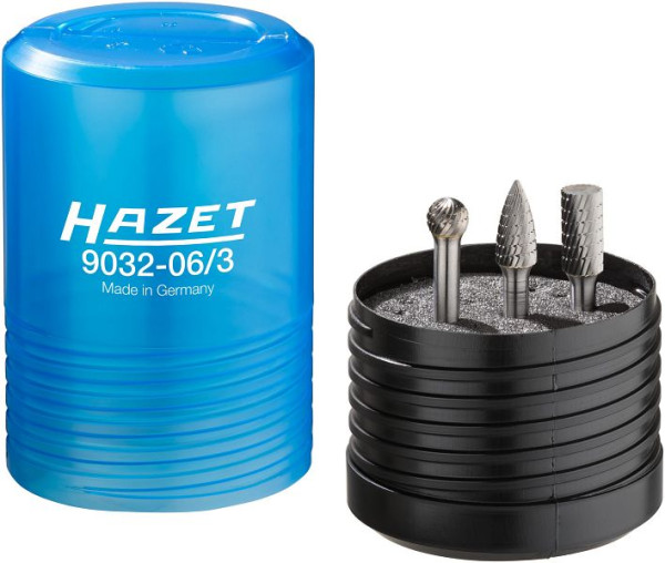 Jeu de fraises en carbure Hazet, 6 mm, nombre d'outils : 3, 9032-06/3