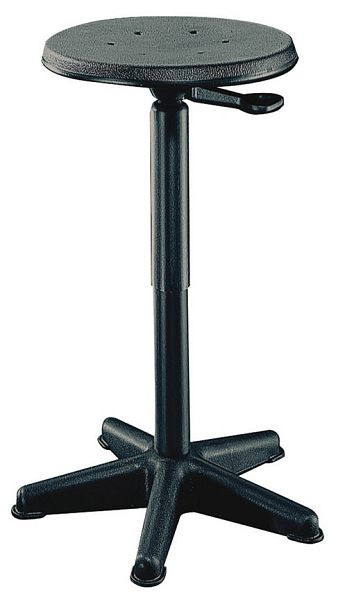 Tabouret de travail Bedrunka+Hirth, PU noir, hauteur d'assise 440 - 630 mm, 05.96.36
