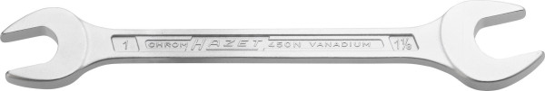 Clé à fourche double Hazet, profil hexagonal externe, 1 x 1.1/8 ", 450NA-1X1.1/8VKH