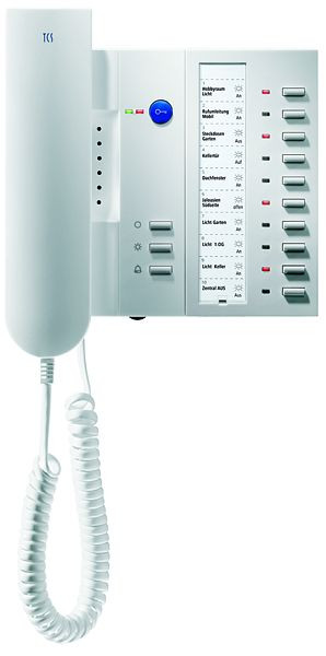 Interphone audio TCS série IMM 4 + 10 boutons, montage en surface blanc, IMM1100-0140