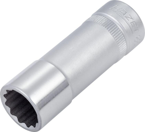 Douille Hazet, Bi-Hex, carré creux 10 mm (3/8"), 13 mm, type long avec moletage, 880TZ-13