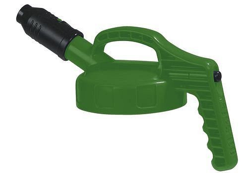 Couvercle fonctionnel DENIOS pour récipients à liquide, avec bec court, vert, 137-452