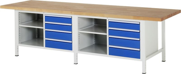 Etabli RAU série 8000 - modèle 8463, L3000 x P900 x H840-1040 mm, 13-8463A2-309B4H.11