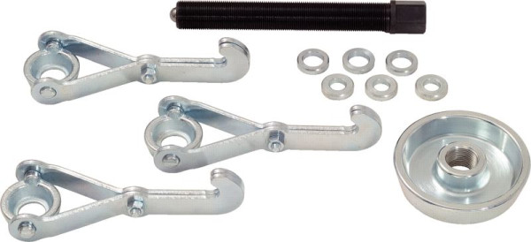 KS Tools Jeu d'extracteurs de moyeu de roue universels avec 3 bras, 5 pièces, 670.0013