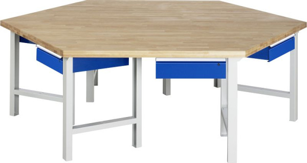Etabli de groupe RAU série 4000, 1x tiroir, 2700x800-1150x2340 mm, 03-401-135B4H.11