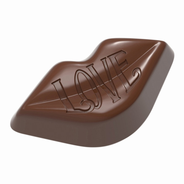Moule à chocolat Schneider - Kissing Mouth Love, 275 x 135 x 24 mm / 43,03 x 23,5 x 13,5 mm, 8,5 g, 3 x 7 pièces, 421893